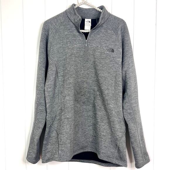 the North Face Glacier 1/4 Zip Fleece in Gray SZ L - Picture 1 of 7